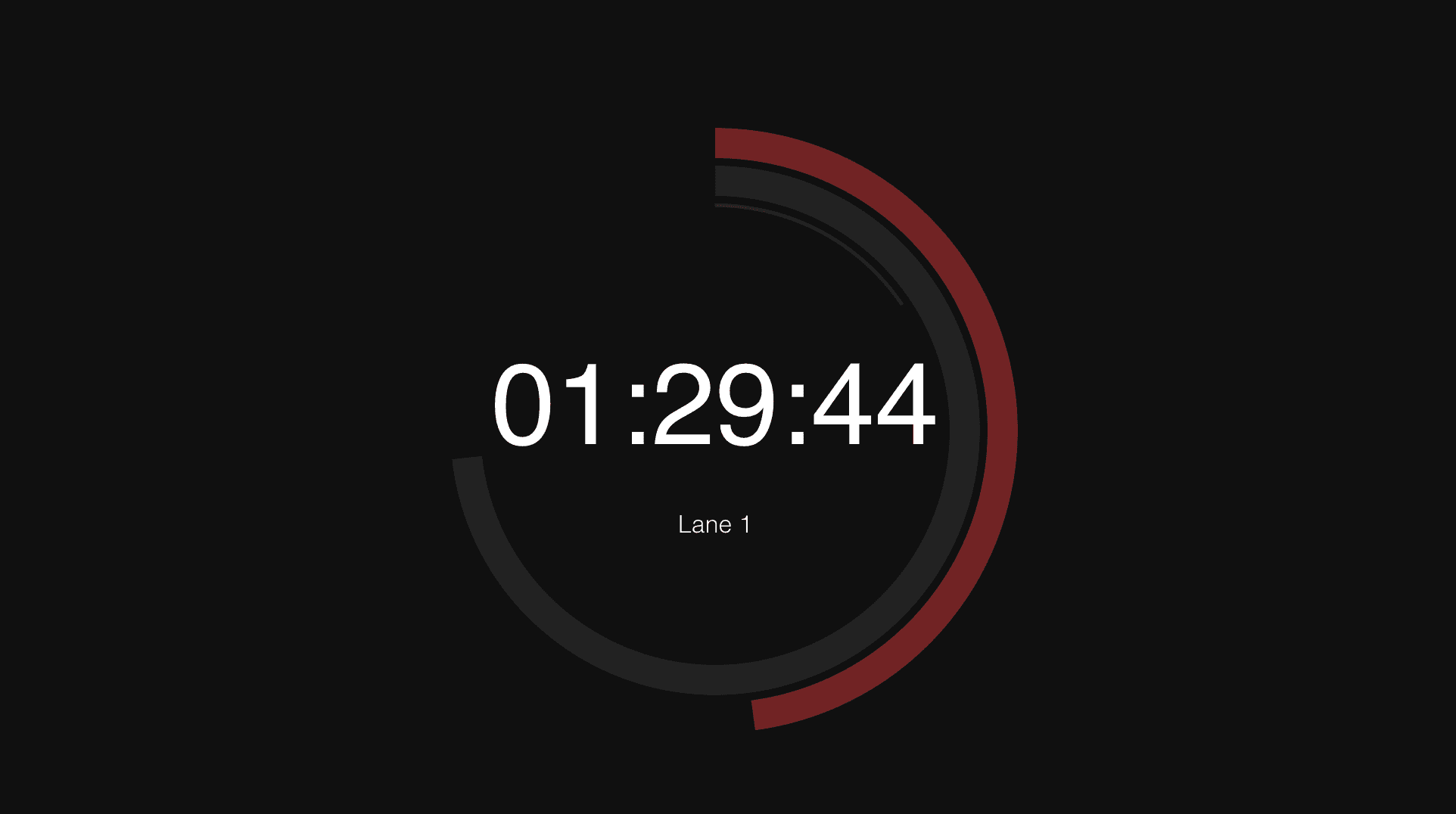Analog clock countdown theme