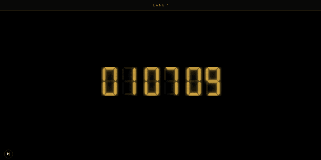 Twenty-four digital countdown timer theme